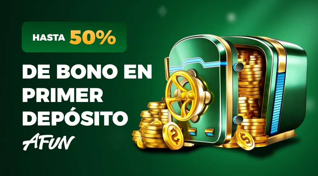 Bono Primer Depósito AFUN: ¡Hasta 50% de Ganancia en Tu Primera Recarga!